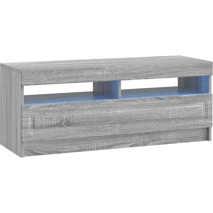 vidaXL LED-TV-Schrank UTRECHT 3 stk. Sonoma-Grau Holzwerkstoff 3417009 – Bild 5