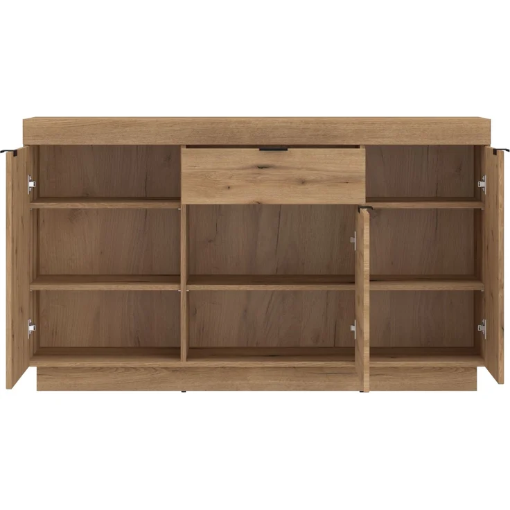 Kommode >DELAMAR< in Coast Evoke Eiche Dekor - 146x85,8x39,6 (BxHxT) – Bild 2