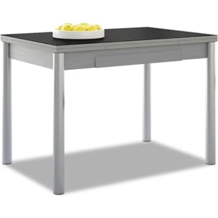 ASTIMESA Alas Flügel Küchentisch, Metall, schwarz, 90x50 cm – Bild 1