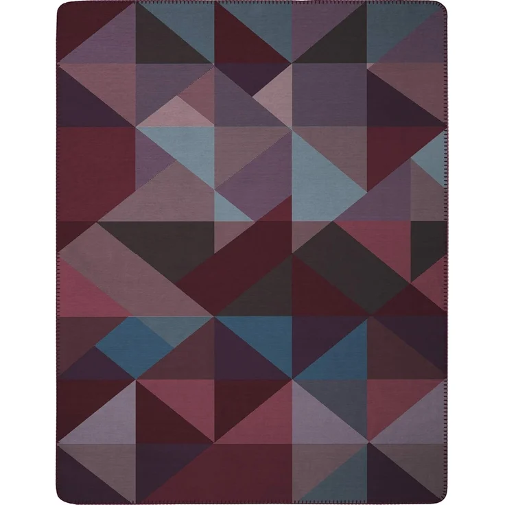 Wohndecke Purple Geometric, lila Sofadecke in 150x200, Decke aus Baumwoll-Mix, Biederlack, Made in Germany – Bild 8