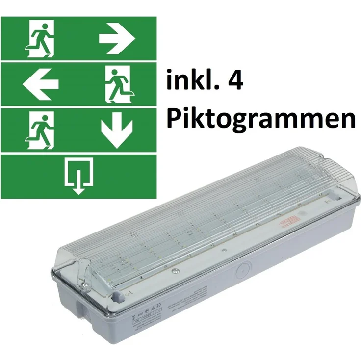 LED Fluchtwegleuchte "NL-W1" 30 LEDsErkennungsw. 25m,Wandmontage, IP65 – Bild 4
