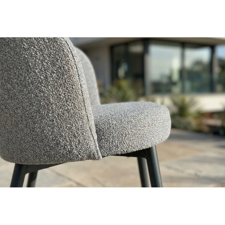 KAWOLA Gartenstuhl INDUS Outdoor Stoff grau 77 x 62 x 56 cm – Bild 8