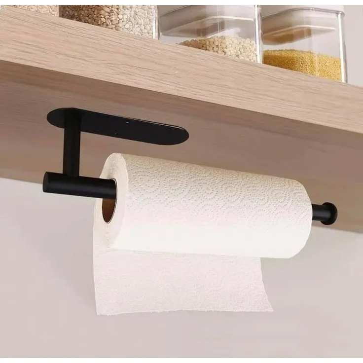 Bundviel Küchenrollenhalter Küche Rolle Papier Halter WC Handtuch Gestell selbstklebend, (2-St) – Bild 2