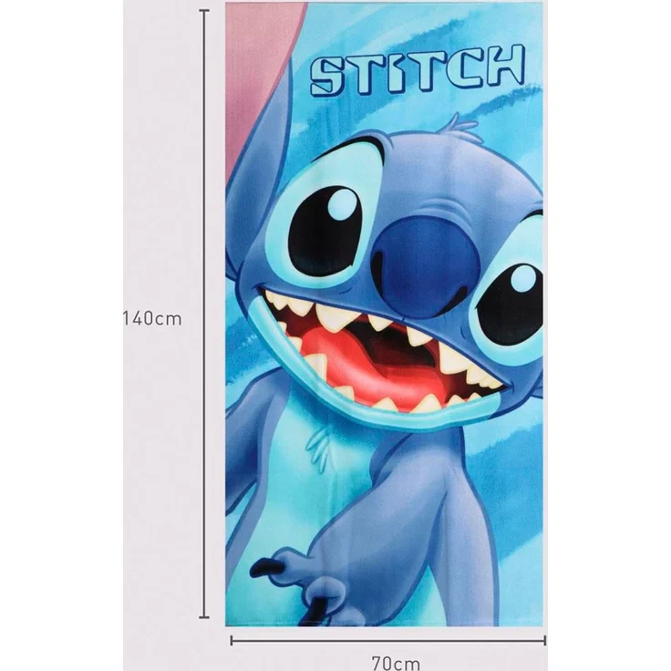 Disney Stitch 140x70 cm Kinder Badetuch Handtuch weich leicht schnelltrocknend Strandtuch – Bild 2