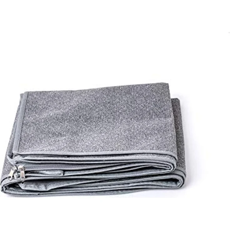 Centi Unterbettkommode Unterbettbox 100l Aufbewahrungstasche für Decken und Kissen (Spar Set, 4 St, 100x45x15 cm), faltbar, mit Sichtfenster – Bild 7
