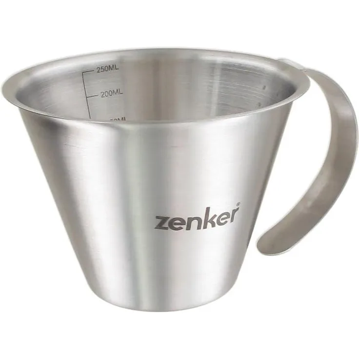 Zenker 44991 Krug mit Skala, 250 ml, Edelstahl