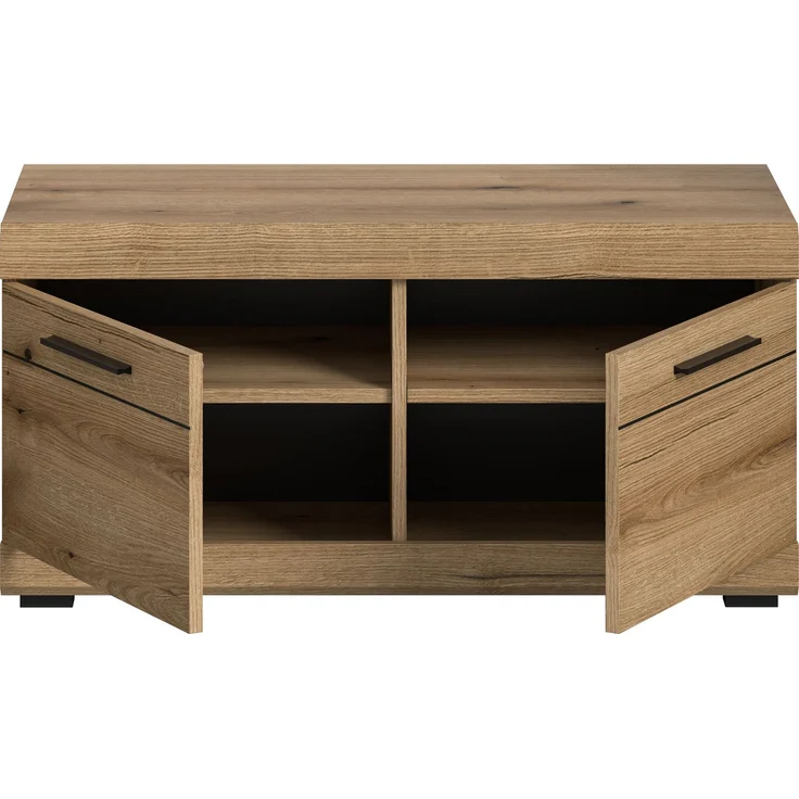 Sitzbank (B/H/T: 90x44x40 cm) in Evoke Oak Nachbildung – Bild 3