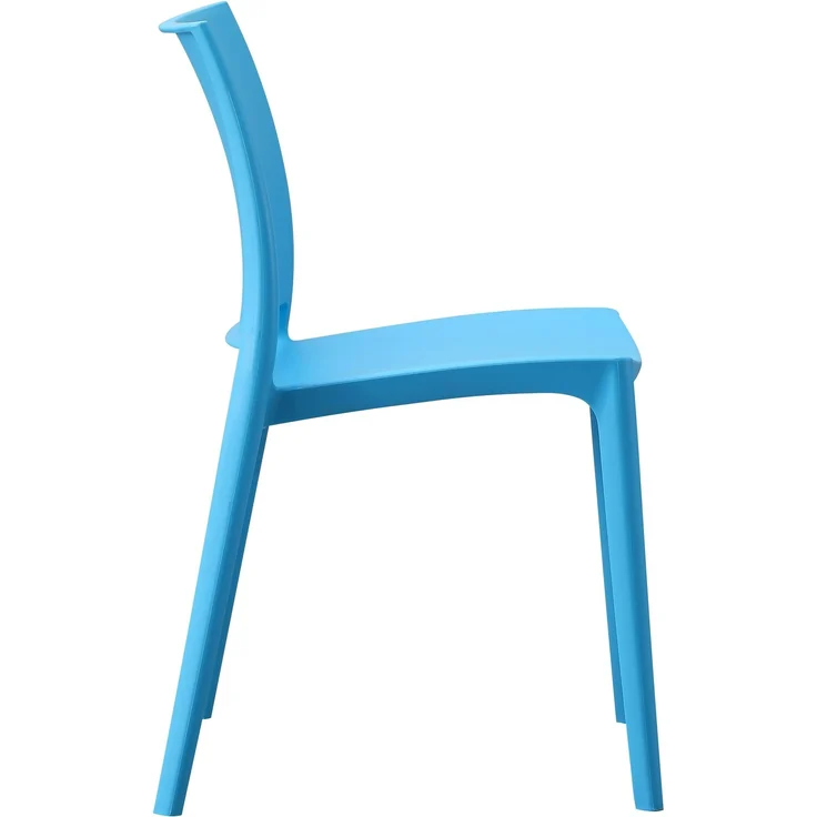 CLP Gartenstuhl Meton mit Lehne stapelbar wetterfest UV-beständig bis 150 kg,blau – Bild 5