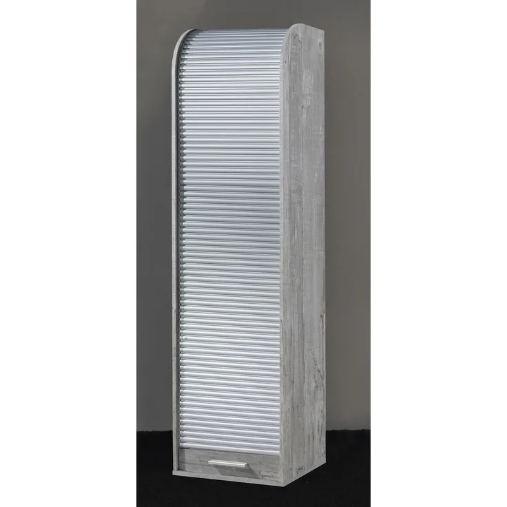 Jalousieschrank >Organizer< in Beton Silber - 45x164x40cm (BxHxT)