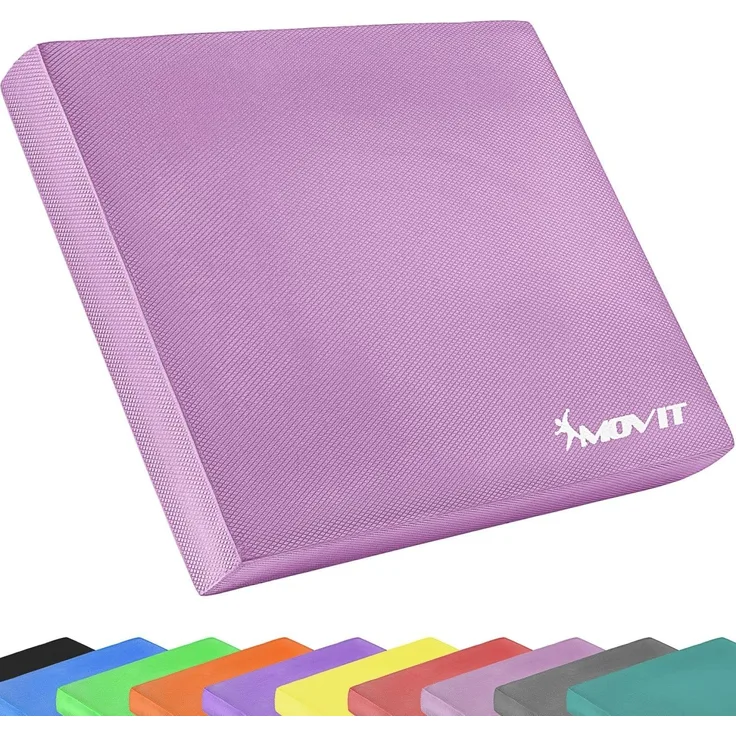 MOVIT Balanceboard Balance Pad Dynamic Base, 50 x 40 x 6 cm, Training für Gleichgewicht und Koordination, Balancekissen, 10 Farben
