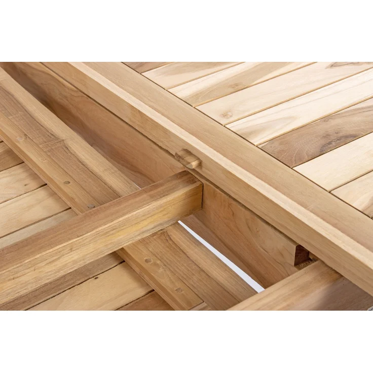 Gartentisch ausziehbar Teak Holz 120 - 170 cm oval BORNEO 34716508 – Bild 7