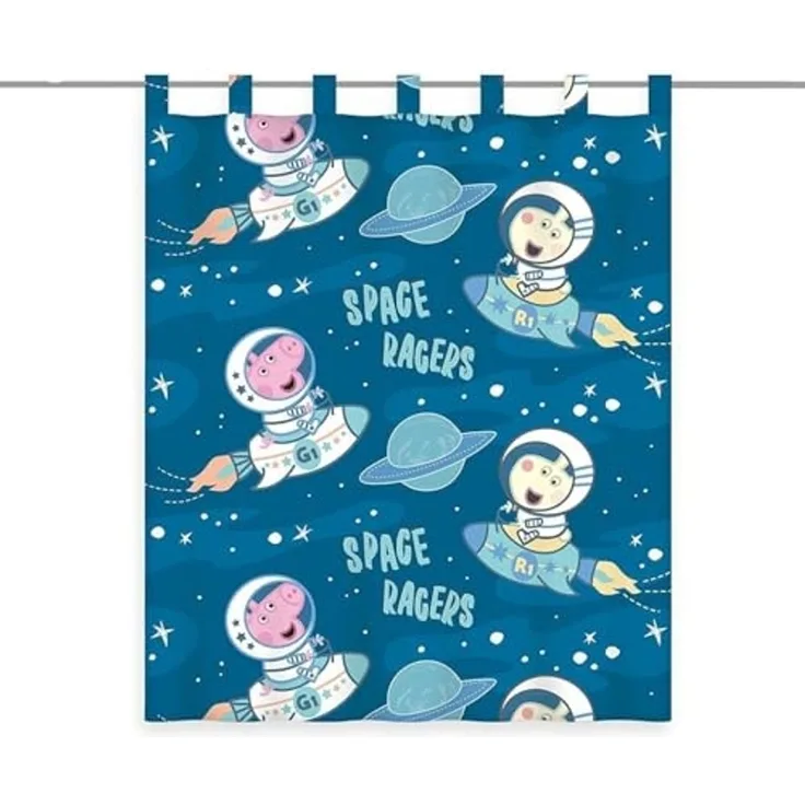 Gardine Vorhang Fertiggardine Peppa Pig Wutz Glow in the dark 140x160 cm