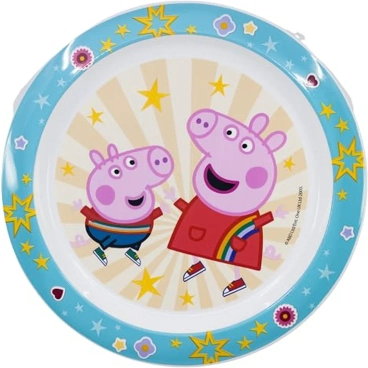 Peppa Pig Kinder Teller Mikrowellengeeignet für zu Hause – Bild 1