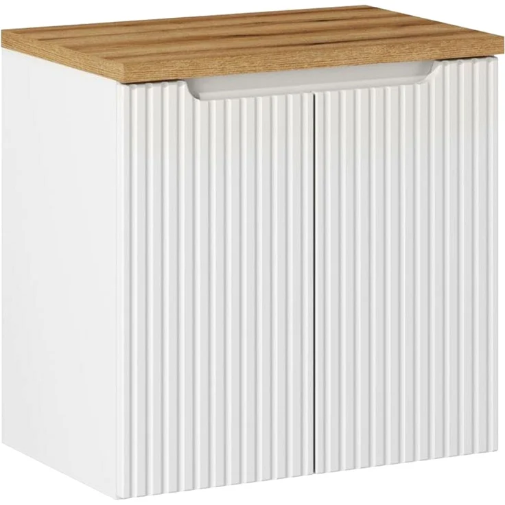 Waschtischunterschrank 60 cm, weiß, NEWPORT-56-WHITE – Bild 9