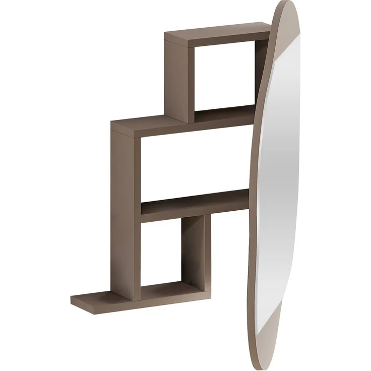 Skye Decor 'Cloud Storage Bathroom Wall Mirror - Light Mocha' Badezimmerschrank, Hell-Mokka, 60 x 75 x 13 cm – Bild 5