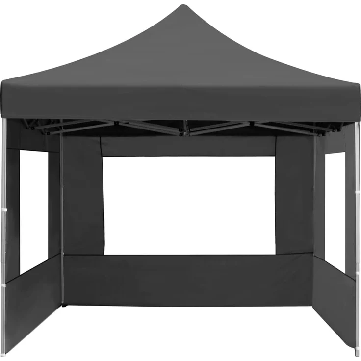 Profi-Partyzelt Faltbar, Gartenzelt mit Wänden Aluminium 4,5x3 m Anthrazit – Bild 5