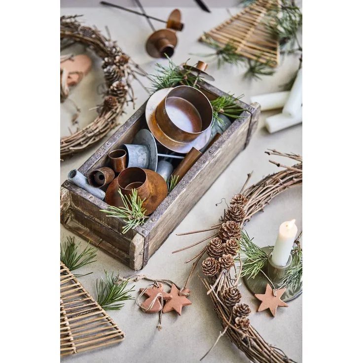 IB-Laursen Holz Ziegelform Unika Aufbewahrung Deko Box Kiste Kasten 1 Fach