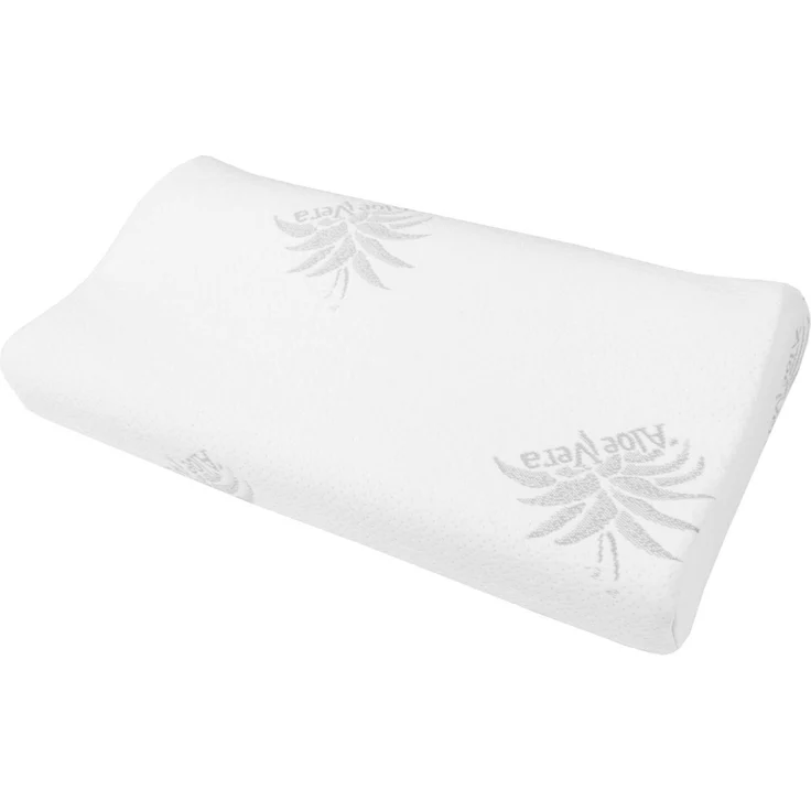 Nackenstützkissen "kühlende Gel Einlage" ( 60cm x 30cm x 10/7cm ), Nackenkissen mit Memory Foam, Aloe Vera veredelter Bezug, Gesundheitskissen – Bild 9