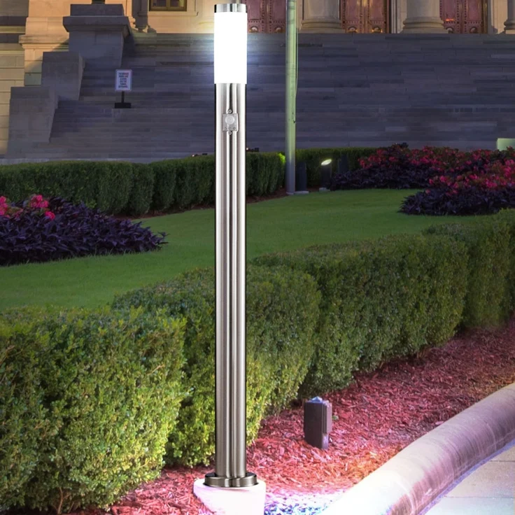 LED Stehlampe, Edelstahl, Bewegungsmelder, H 110 cm, BOSTON – Bild 10