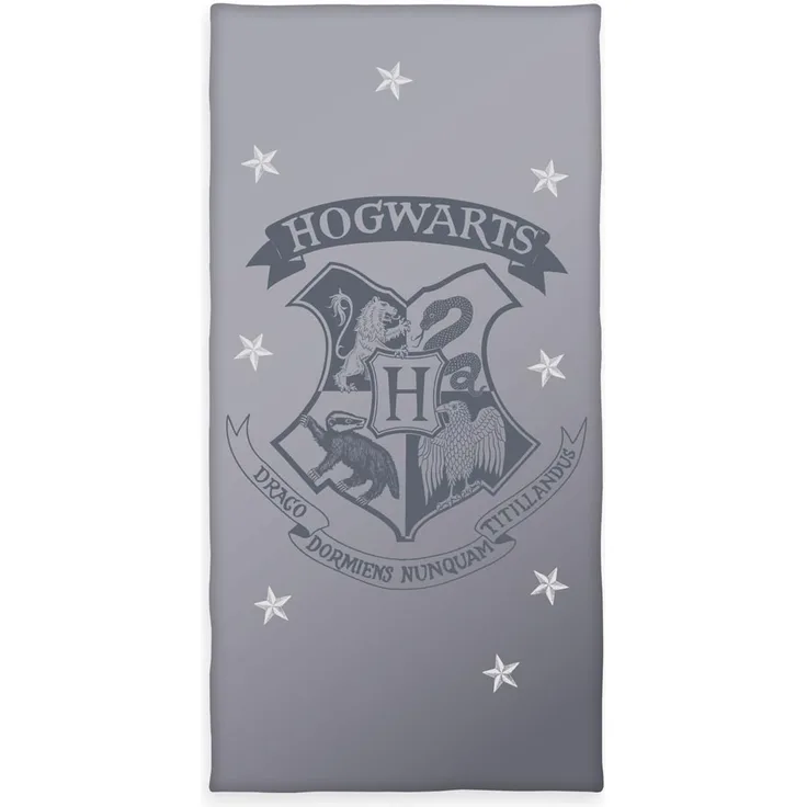 Herding Young Collection Strandtuch Harry Potter Velourstuch grau - Aktion Gr. 70/140 cm Tuch, (1-St), Sport, Strand & Badehandtuch Liegetuch Saunatuch