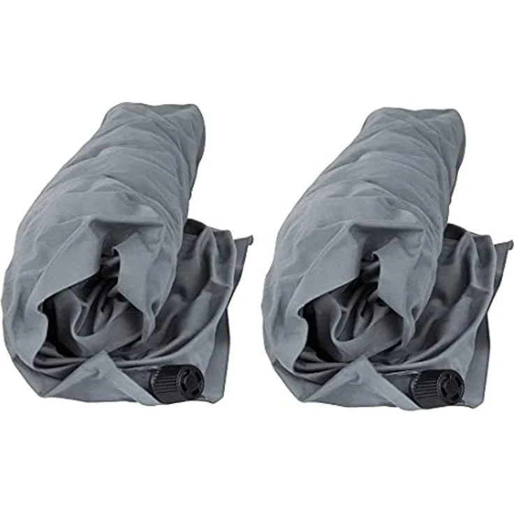 yourGEAR Kopfkissen yourGEAR Reise-Kissen Set - 2x Relax Kopfkissen 40x30cm, weiche Füllung, 8-12 cm variable Höhe komprimierbar aufblasbar – Bild 7