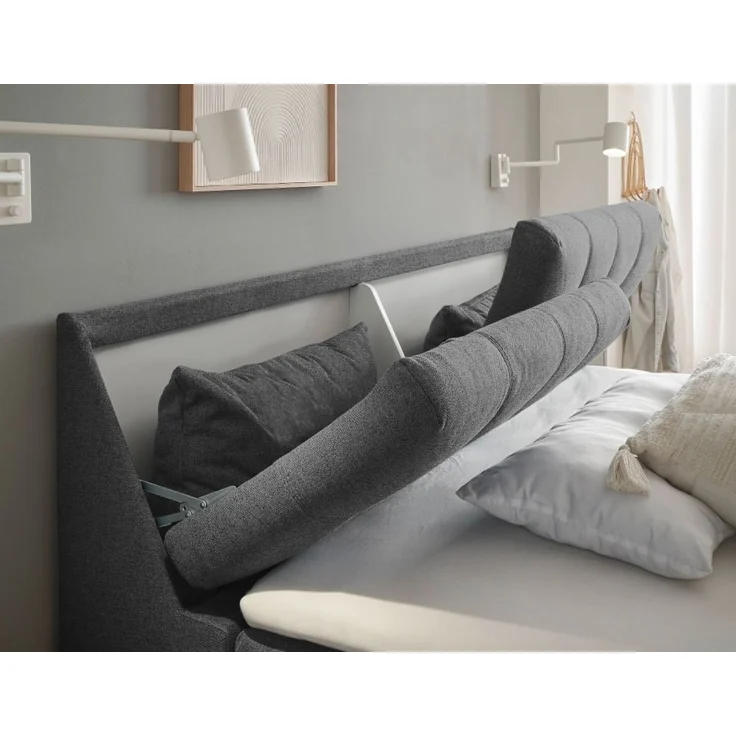Boxbett Atlantis 160x200 cm in Anthrazit von ED Exciting Design mit Bettkasten – Bild 3