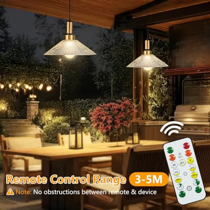 Dehobo Glühbirne Mit Batterie E27 Aufladbare Glühbirne Mit Fernbedienung - 7W Type-C Ladung Camping Lampe 3 Farben Dimmbare - Akku birne Mit Timing Funktion Mit Taste, Outdoor Lampe 1 Pack – Bild 8