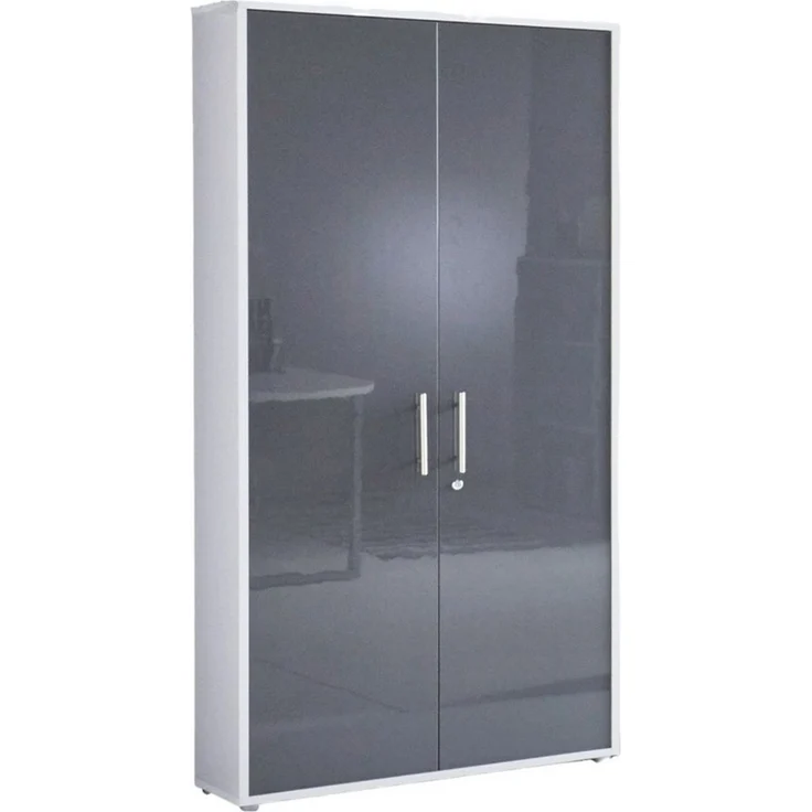 BMG Möbel Aktenschrank Büromöbel Office Edition 10 (Aktenschrank Regal Set, besteht aus 2x Aktenschrank und 1x Regal) mit viel Stauraum, abschließbar – Bild 2