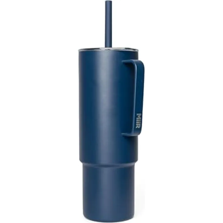 MiiR Miir - All Day Straw Cup Marineblau - Thermobecher mit Strohhalm 950ml