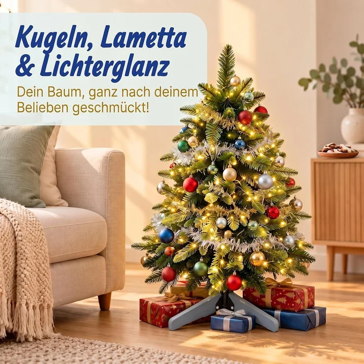 Relaxdays Künstlicher Weihnachtsbaum Nordmanntanne – Bild 6