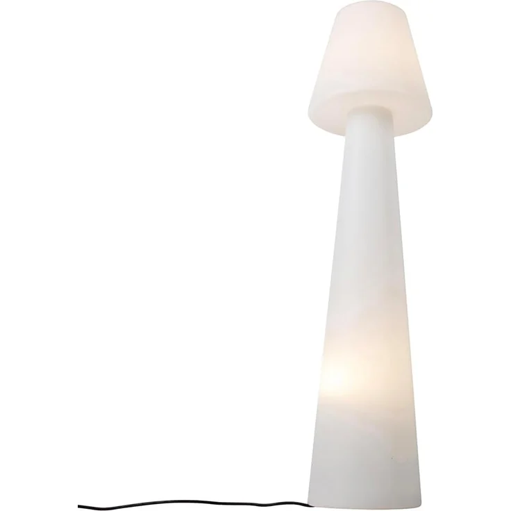Qazqa Außen-Stehlampe Katrijn, ohne Leuchtmittel, E27, Weiß, Modern, Kunststoff, 2-flammig – Bild 8