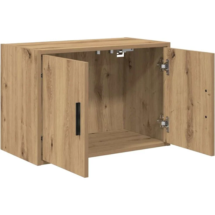 vidaXL Garagen-Wandschränke 2 Stk. Artisan-Eiche Holzwerkstoff 860660 – Bild 5