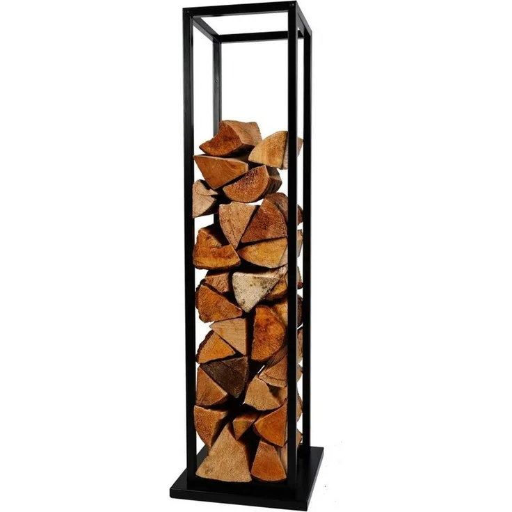 Köhko Kaminholzregal Holzständer Holzregal Holzablage aus Eisen Pulverbeschichtet, BxTxH:40x25x102 cm