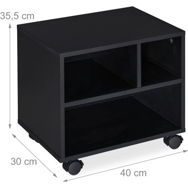 Rollcontainer mit 3 offenen Fächern 10032207 – Bild 4