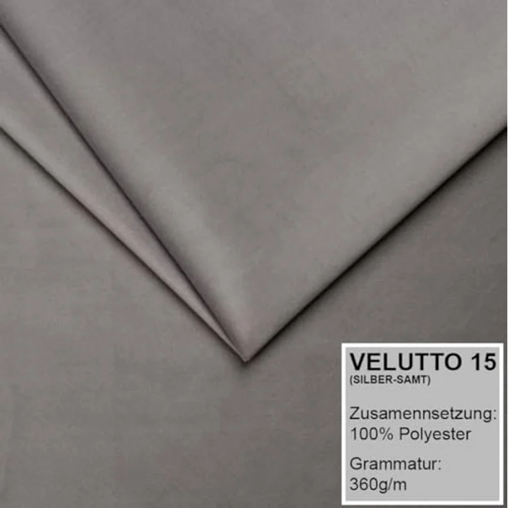 Polsterbett DONA 160x200 mit Matratze, Bettkasten und Lattenrost. Farbe: Silber 15 – Bild 5
