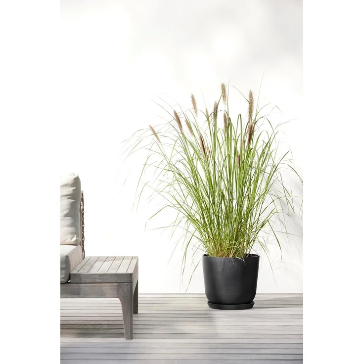 ECOPOTS Blumentopf Oslo 25 Dunkelgrau, für innen und außen: frostsicher, bruchsicher und lichtbeständig – Bild 5