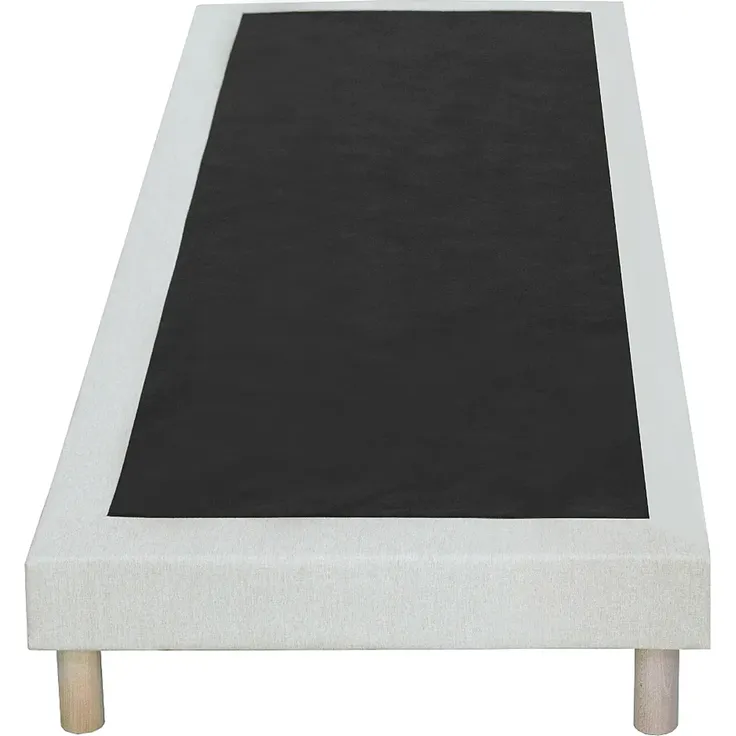 Vente-unique - KOZANI Lattenrost und Bettrahmen Stoff Beige - B 90 cm x H 23 cm x L 190 cm – Bild 3