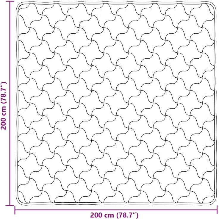 vidaXL Winterbettdecke Creme 200 x 200 cm Mikrofaser und Teddy-Fleece 42026364 – Bild 10