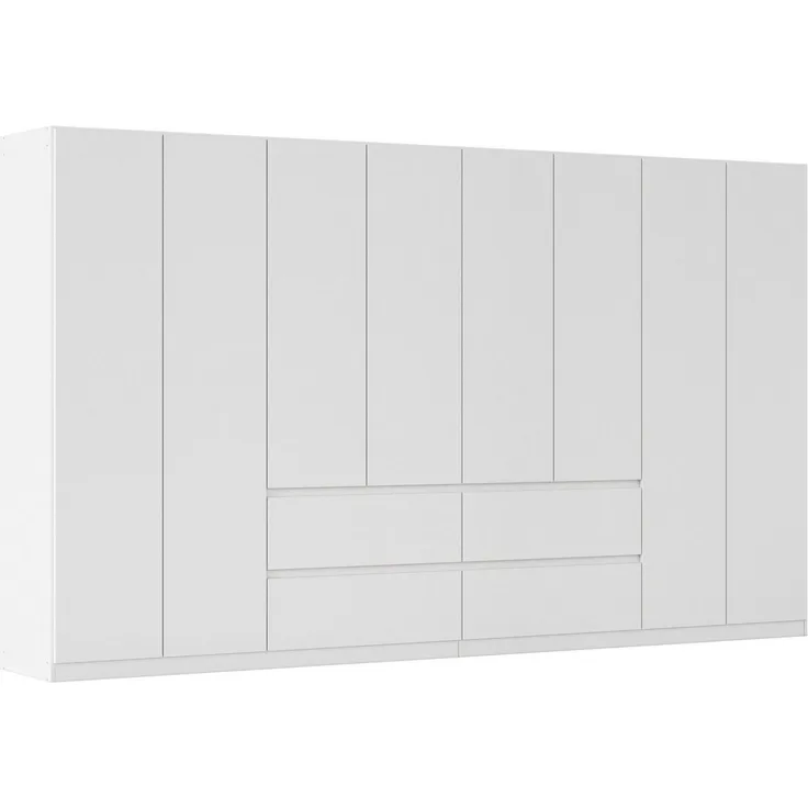 rauch Kleiderschrank Mehrzweckschrank Aktenschrank Mietswohnung Garderobe MAINZ 360cm breit (3 verschiedene Ausstattungen BASIC/CLASSIC/PREMIUM (inkl. SOFT-CLOSE) grifflose Front, Außentüren mit Push-to-Open Funktion MADE IN GERMANY