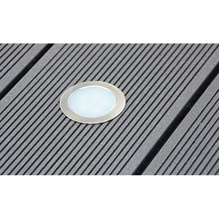 LED Einbauleuchte EBL Slim IP67,1W, 50lm, Alu matt, warmweiß, Ø55mm – Bild 4