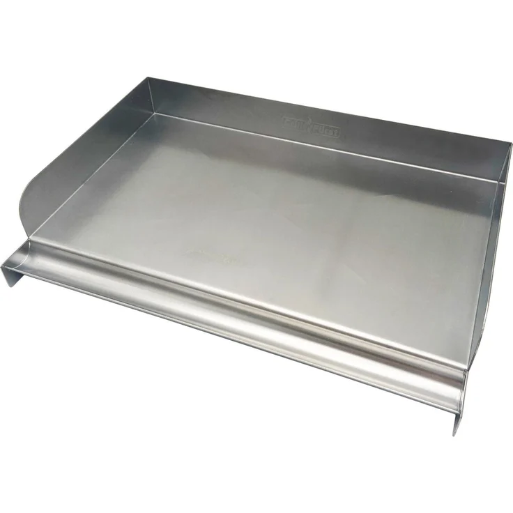 Grillfürst Grillplatte Grillfürst Edelstahl Plancha / Grillplatte / Teppanyaki Pfanne Größe M - 41 x 24,5 cm – Bild 1