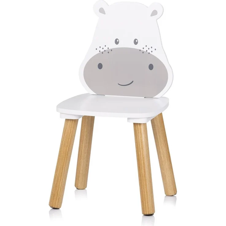 Chipolino Kinder Tischset Tiermotiv Tisch 2 Stühle, Holz, Sitzgruppe, ab 2 Jahre weiß grau – Bild 3