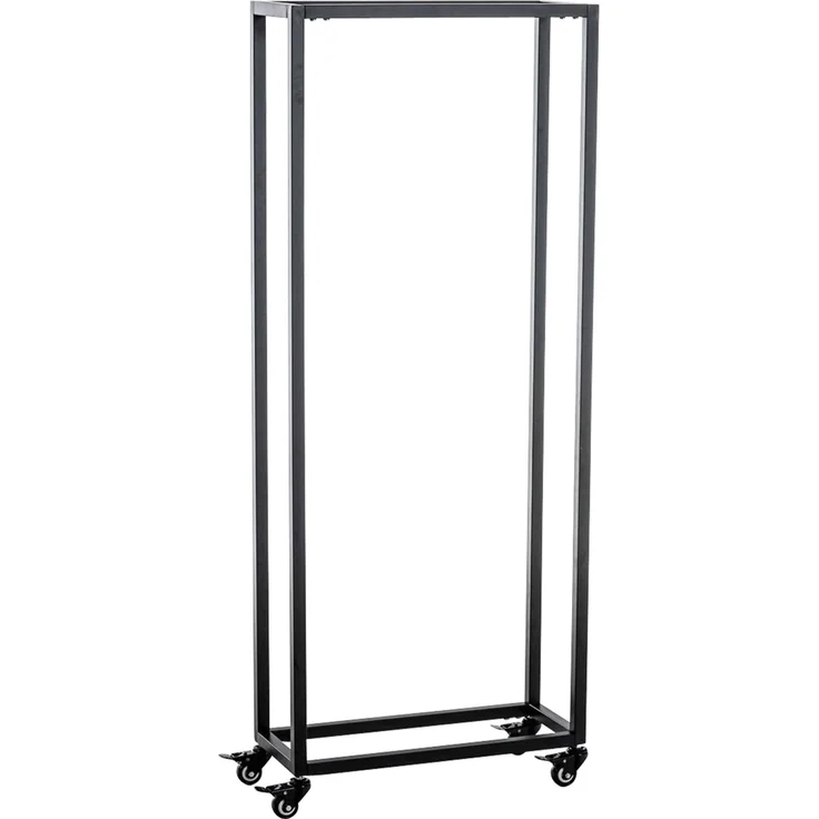 DELUKE® Kaminholzregal innen Metall BETTA - mit Rollen, 25x40x150 Brennholzregal innen Kaminholzständer Kaminholzhalter Feuerholzregal Innen Holz stapeln Wohnzimmer – Bild 5