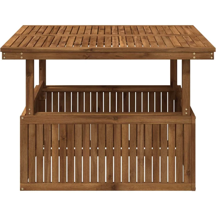 vidaXL Gartenkaffee Tisch aus massivem Akazienholz höhenverstellbar 901245 – Bild 5