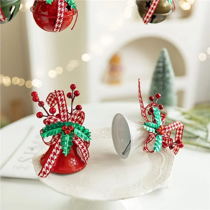 ABC Weihnachtsdekoration, für Weihnachten, rot, Textil, 8 x 15 x 8 cm – Bild 5
