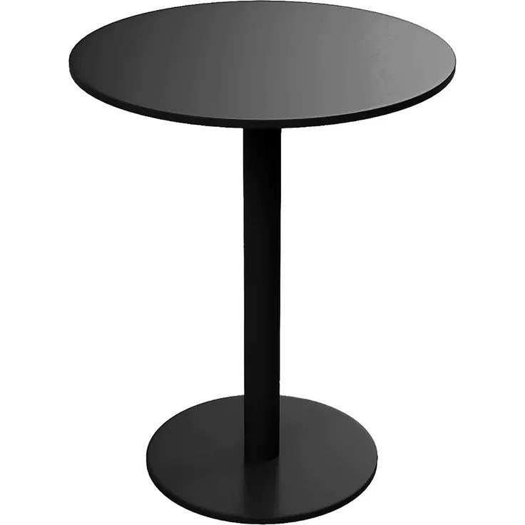 Vente-unique - NILY Garden dining set Metall Schwarz - B 60 cm x H 74 cm x L 60 cm