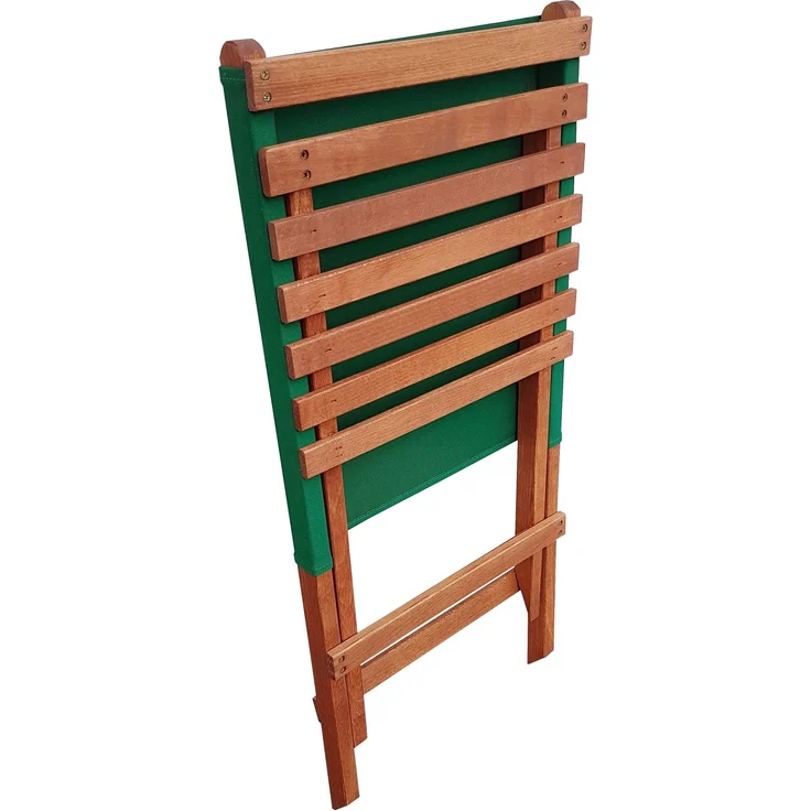 Klappstuhl Strandstuhl Anglerstuhl Gartenstuhl Stuhl zum Zusammenstecken grüner Bezug V-10-352Doppelpack in Tasche blau – Bild 7