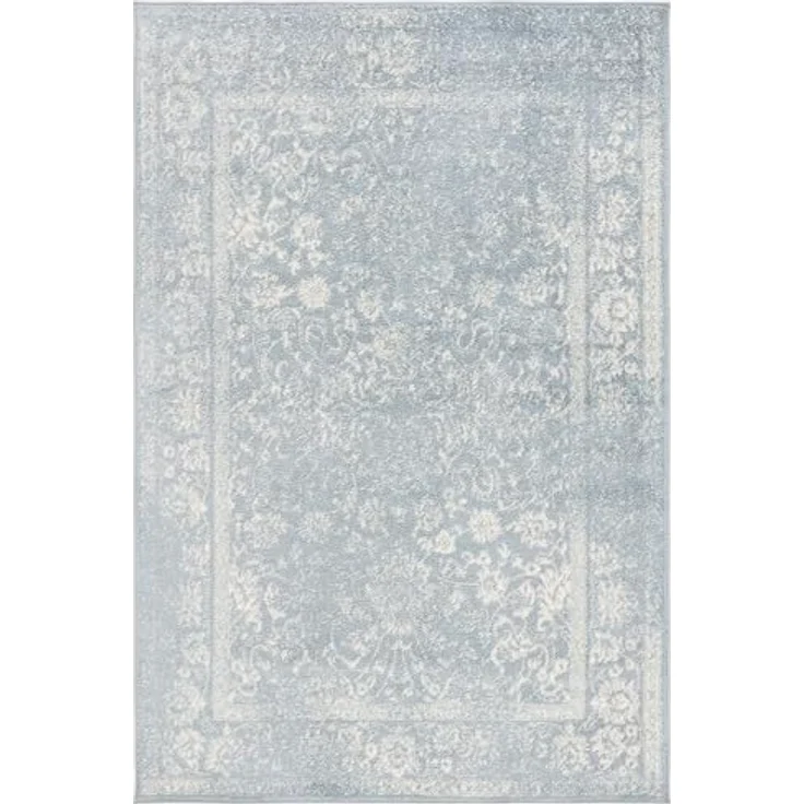 Safavieh Teppich 155x229 cm - Adirondack Collection - Transitional Design, Schiefer & Elfenbein, Pflegeleichte Synthetikmischung, Ideal für Wohnzimmer, Schlafzimmer, Büro – Bild 2