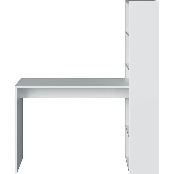 Regal-Schreibtisch >Duplo< in Artik-Weiß - 120x144x53 (BxHxT) – Bild 3