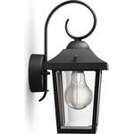 Philips Buzzard wall lantern black 1x60W 230V